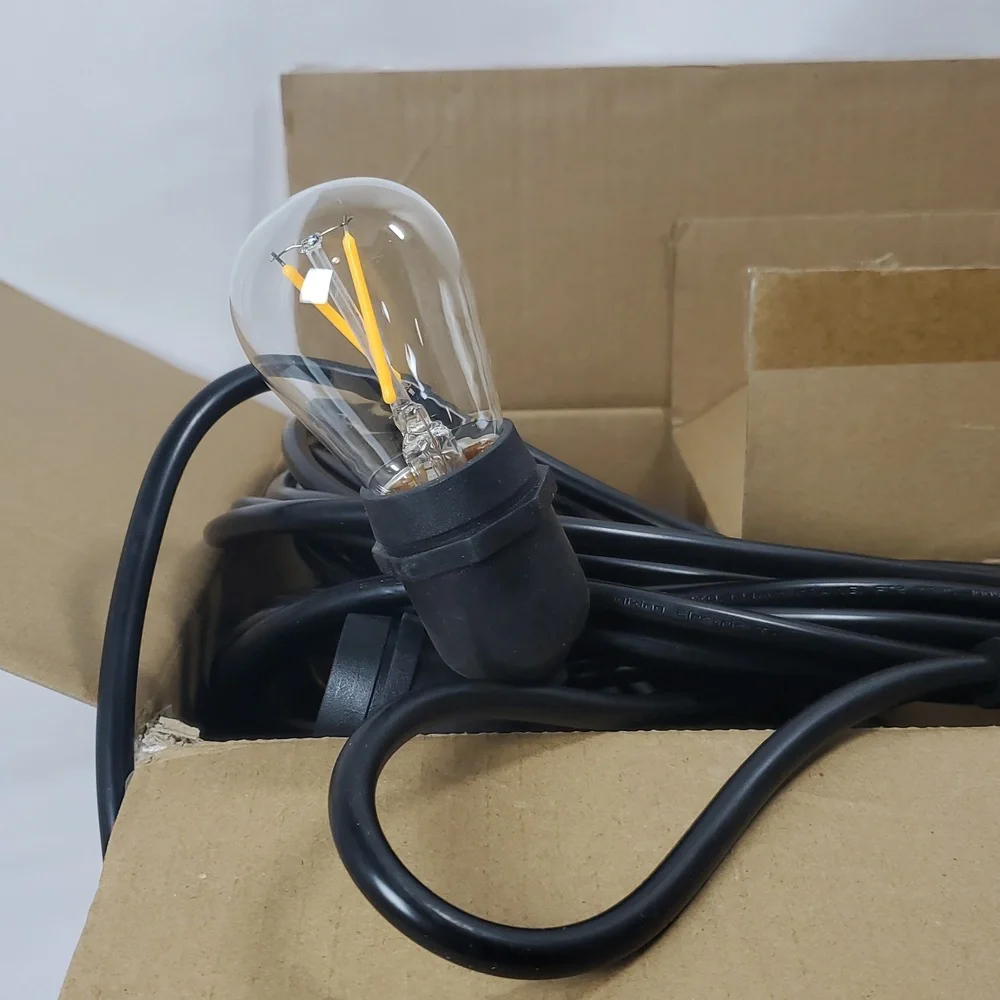 Brightech Ambience Pro LED String Lights - 48 Ft Commercial Grade Patio